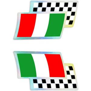 Unknown - ItalyFlagCheckered - Size 40x25 mm - Sticker Unknown - ItalyFlagCheckered - Size 40x25 mm - Sticker