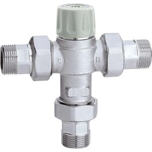 Vanne mélangeuse thermostatique CALEFFI - réglable 30-50°C pour systèmes d’eau chaude - Publicité Vanne mélangeuse thermostatique CALEFFI - réglable 30-50°C pour systèmes d’eau chaude - Publicité