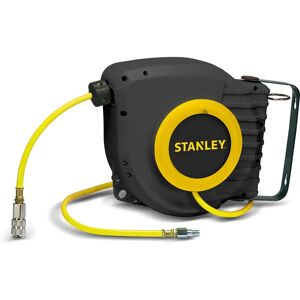 Stanley Luchtpijpslanghaspel - Wandmontage 9m Gele PVC-slang Stanley Luchtpijpslanghaspel - Wandmontage 9m Gele PVC-slang