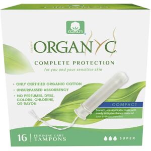 Organyc Bio-Tampons - Kompakt, Super - 16 Stück Organyc Bio-Tampons - Kompakt, Super - 16 Stück