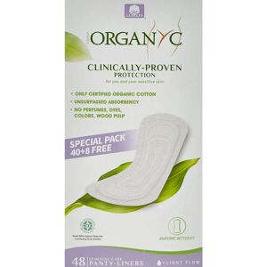 Organyc Organic Cotton Light Flow Panty Liners - Panty Liners Organyc Organic Cotton Light Flow Panty Liners - Panty Liners