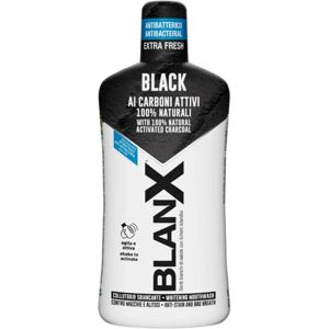 Rinçage buccal BlanX Black - Bain de bouche blanchissant au charbon 500ml - Publicité Rinçage buccal BlanX Black - Bain de bouche blanchissant au charbon 500ml - Publicité