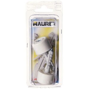 MAURER Fermaporta - Tappo in nylon bianco - 2 pezzi - Toccaporta MAURER Fermaporta - Tappo in nylon bianco - 2 pezzi - Toccaporta