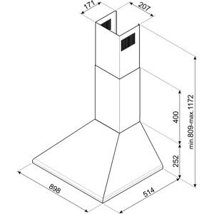 Smeg KSED95XE - Stainless Steel - Wall Hood Smeg KSED95XE - Stainless Steel - Wall Hood