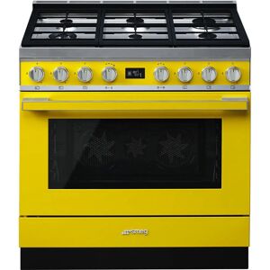 Smeg CPF9GPYW - Amarillo - Cocina de gas y eléctrica Smeg CPF9GPYW - Amarillo - Cocina de gas y eléctrica