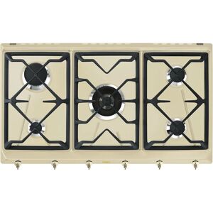 Smeg SRV896POGH Plaque de Cuisson à Gaz 90 cm Crème - Publicité Smeg SRV896POGH Plaque de Cuisson à Gaz 90 cm Crème - Publicité