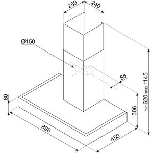 Smeg KATE900EX - Stainless Steel - Kitchen Ventilation Smeg KATE900EX - Stainless Steel - Kitchen Ventilation