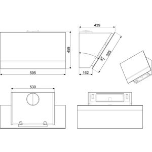 Smeg KV26N - Black - Wall Hood Smeg KV26N - Black - Wall Hood