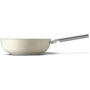 Smeg CKFW3001CRM Wok crema - 30cm Padella in alluminio antiaderente Smeg CKFW3001CRM Wok crema - 30cm Padella in alluminio antiaderente