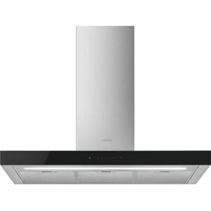 Smeg KBT9L4VN - Black and Stainless Steel - Wall Hood Smeg KBT9L4VN - Black and Stainless Steel - Wall Hood