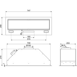 Smeg KSG8P4X - Stainless Steel - Cooker Hood Smeg KSG8P4X - Stainless Steel - Cooker Hood