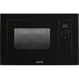 Smeg FMI120B3 Black Linea Built-In Microwave With Grill Smeg FMI120B3 Black Linea Built-In Microwave With Grill