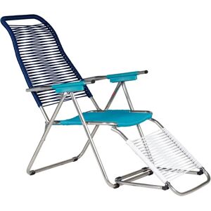 Fiam Jan Kurtz Spaghetti Lounge- og Sessel - Flerfarget blå/aluminium - Lounge-stol Fiam Jan Kurtz Spaghetti Lounge- og Sessel - Flerfarget blå/aluminium - Lounge-stol