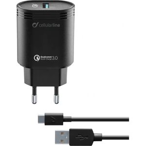 Cellularline Valkoinen 18W Yleiskäyttöinen USB-laturi - Älypuhelin Tarvikkeet Cellularline Valkoinen 18W Yleiskäyttöinen USB-laturi - Älypuhelin Tarvikkeet