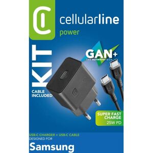 Caricatore Cellularline Samsung A70 A80 A90 - 25W USB-C Ricarica Veloce Caricatore Cellularline Samsung A70 A80 A90 - 25W USB-C Ricarica Veloce