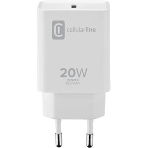Cellularline ACHIPHUSBCPD20WW Hvid 20W USB-C Oplader - Mobil enhed oplader Cellularline ACHIPHUSBCPD20WW Hvid 20W USB-C Oplader - Mobil enhed oplader