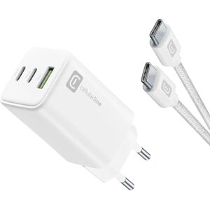 Cellular Line Achkitc2cgan65tabw - Caricatore Rapido 65W per Smartphone, Tablet, Laptop Cellular Line Achkitc2cgan65tabw - Caricatore Rapido 65W per Smartphone, Tablet, Laptop