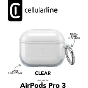Cellularline Coque en Silicone Transparente pour AirPods Pro 3 - Accessoires connectés Cellularline Coque en Silicone Transparente pour AirPods Pro 3 - Accessoires connectés