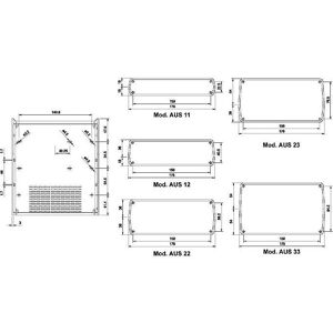 Boîtier Teko - Modèle 2/A.1, Argent, 57x72x28mm - Boîtier - Publicité Boîtier Teko - Modèle 2/A.1, Argent, 57x72x28mm - Boîtier - Publicité