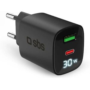 Cargador portátil SBS 30W USB-C - Carga rápida, Pantalla LCD Cargador portátil SBS 30W USB-C - Carga rápida, Pantalla LCD
