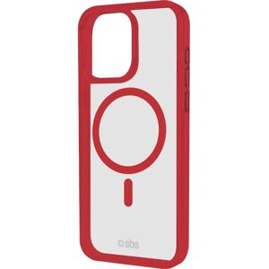 SBS iPhone 16 Pro Max MagSafe Cover - Rød & Gjennomsiktig SBS iPhone 16 Pro Max MagSafe Cover - Rød & Gjennomsiktig