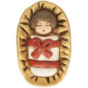 THUN Niño Jesús en Pesebre - Versión Roja - Figuras de Navidad Clásicas - Cerámica - 7cm THUN Niño Jesús en Pesebre - Versión Roja - Figuras de Navidad Clásicas - Cerámica - 7cm