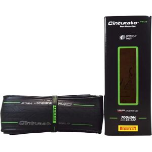 Pirelli Cinturato Velo TLR 26-tums landsvägshjul - Svart - Tubeless Pirelli Cinturato Velo TLR 26-tums landsvägshjul - Svart - Tubeless