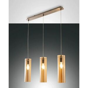 Lampada a Sospensione in Vetro Ambra Fabas Luce - Lampada Pendante Lampada a Sospensione in Vetro Ambra Fabas Luce - Lampada Pendante