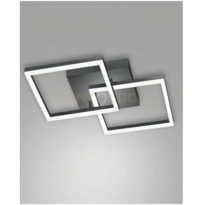 FABAS LUCE - Bard - Antracite - 2 LED - Applique da parete FABAS LUCE - Bard - Antracite - 2 LED - Applique da parete