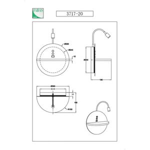 Fabas Luce, Lumière LED Double pour Mur et Plafond - Publicité Fabas Luce, Lumière LED Double pour Mur et Plafond - Publicité