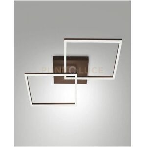 Fabas Luce 3394-65-361 Lampada a Soffitto LED - Rettangolare Moderna 65x65cm Marrone Fabas Luce 3394-65-361 Lampada a Soffitto LED - Rettangolare Moderna 65x65cm Marrone