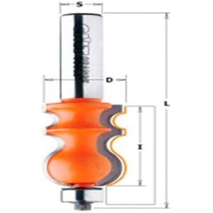 CMT ORANGE TOOLS 955.901.11 Fresa para molduras - Alta calidad CMT ORANGE TOOLS 955.901.11 Fresa para molduras - Alta calidad