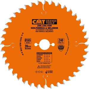 CMT 296.165.40H Lame Circulaire pour Non Ferreux et Plastique - Coupe Tubes & Panneaux - Publicité CMT 296.165.40H Lame Circulaire pour Non Ferreux et Plastique - Coupe Tubes & Panneaux - Publicité
