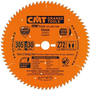 CMT ORANGE TOOLS 305mm Rundsavblad - 72 tænder CMT ORANGE TOOLS 305mm Rundsavblad - 72 tænder