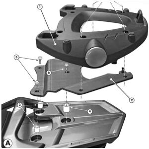 Givi Yamaha FJR 1300 Monokey Topcase Carrier M5 - Motorcycle Topcase Support Givi Yamaha FJR 1300 Monokey Topcase Carrier M5 - Motorcycle Topcase Support