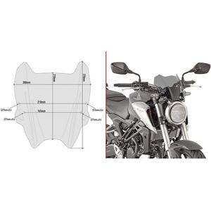 Pare-brise Givi A1164 pour Honda CBR 125 CB 300 R - Pare-brise Pare-brise Givi A1164 pour Honda CBR 125 CB 300 R - Pare-brise
