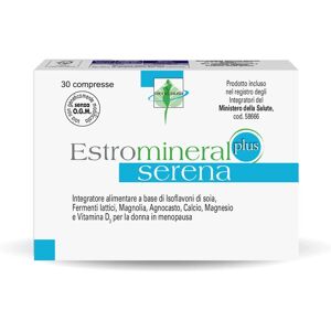 Meda Pharma Spa Estromineral Serena Plus - Linea Menopausa - Integratore Alimentare 30 Compresse Meda Pharma Spa Estromineral Serena Plus - Linea Menopausa - Integratore Alimentare 30 Compresse