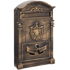 Arregui D-2152/B Bronze Wall-mounted Mailbox - Large Capacity Classic Style Arregui D-2152/B Bronze Wall-mounted Mailbox - Large Capacity Classic Style