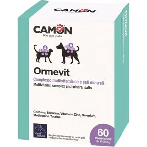 Camon Camon Spa Ormevit Supplément pour Chiens et Chats 60 Comprimés - Multivitamine pour Animaux - Publicité Camon Camon Spa Ormevit Supplément pour Chiens et Chats 60 Comprimés - Multivitamine pour Animaux - Publicité