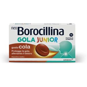 Alfasigma Spa Neoborocillina Gola Junior - Gusto Cola - 15 Pastiglie Alfasigma Spa Neoborocillina Gola Junior - Gusto Cola - 15 Pastiglie