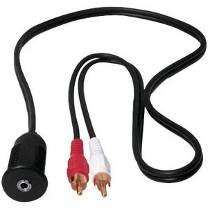 PHONOCAR - 05911 - 3,5 mm Klinke Öffnung - Panel Cinch-Eingang - Audiodose PHONOCAR - 05911 - 3,5 mm Klinke Öffnung - Panel Cinch-Eingang - Audiodose