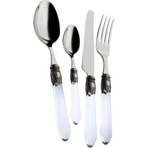 Ensemble de couverts Bugatti Oxford 24 pièces - Argent ancien - Publicité Ensemble de couverts Bugatti Oxford 24 pièces - Argent ancien - Publicité