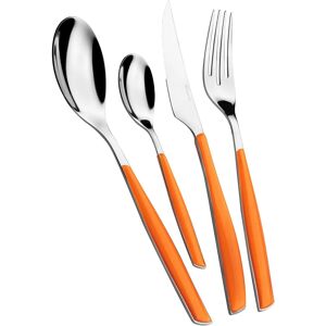 Juego de Cubiertos Glamour Naranja de 24 Piezas - Casa Bugatti Juego de Cubiertos Glamour Naranja de 24 Piezas - Casa Bugatti