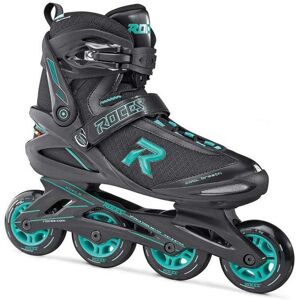 Roces Icon Softboot Inline Skates - Zwart/Aqua - Maat 38 Roces Icon Softboot Inline Skates - Zwart/Aqua - Maat 38