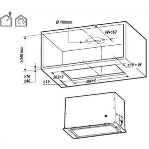 Elica LANE-60-SS - Stainless Steel - Cooker Hood Elica LANE-60-SS - Stainless Steel - Cooker Hood