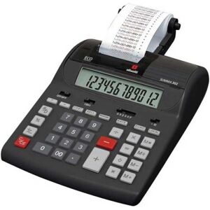 Calcolatrice Olivetti Summa 302 - 12 cifre, Tavolo, Doppia alimentazione, Stampa, Nero Calcolatrice Olivetti Summa 302 - 12 cifre, Tavolo, Doppia alimentazione, Stampa, Nero