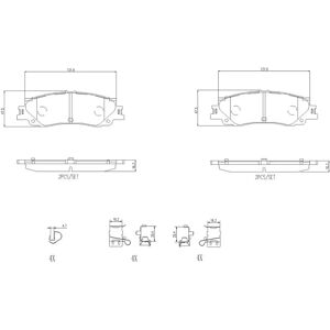 BREMBO P 83 192 Jarrupalat - Levyjarrusetti BREMBO P 83 192 Jarrupalat - Levyjarrusetti