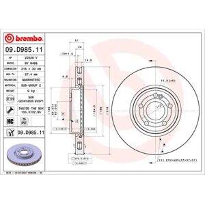 Brembo jarrulevy - Ilmastoidut, Hiilestä pinnoitetut, 318mm, Mercedes-Benz Brembo jarrulevy - Ilmastoidut, Hiilestä pinnoitetut, 318mm, Mercedes-Benz