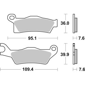 Brembo S.p.A. Off-road remblokken Sintermetaal - 07GR26SD Brembo S.p.A. Off-road remblokken Sintermetaal - 07GR26SD