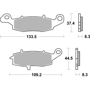 BREMBO 07KA18LA - Jarrupaloja BREMBO 07KA18LA - Jarrupaloja